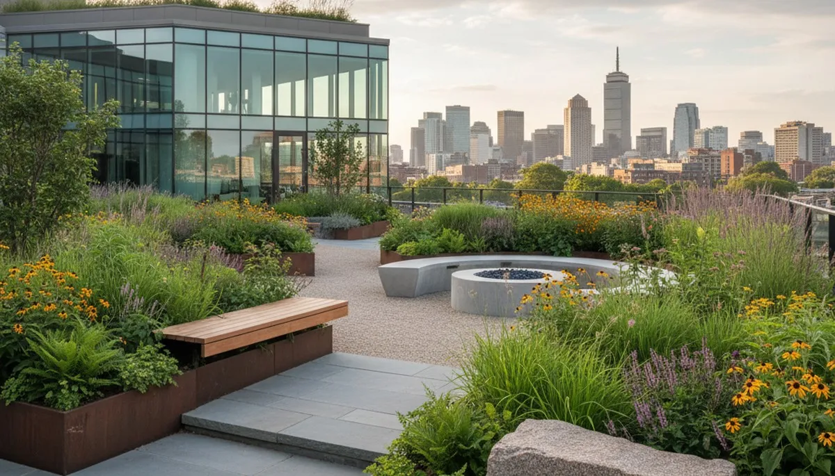 Cambridge, MA landscaping design team creating a custom outdoor living space