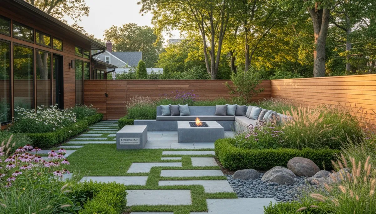 Landscaping team in Cambridge, MA providing professional landscape design services